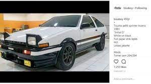 Keiichi's drifting exploits have proven an inspiration for sideways enthusiasts around the world for coming on three decades. Toyota Corolla Sprinter Trueno Ae86 Gt Apex