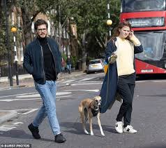 Kit harington steps out in a warm wool coat to walk his whippet dog in london, england earlier this month. Kit Harington And Wife Rose Leslie Make Rare Public Appearance Oltnews