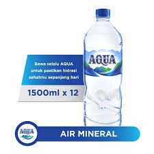 Keringkan dan isi kembali dengan air tawar. Jual Air Mineral Aqua 1500 Ml 1 5 Liter Isi 12 Botol Terbaru Juni 2021 Blibli