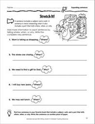 Stretch It Expanding Sentences Sentence Writing Activities Expanding Sentences Sentence Activities
