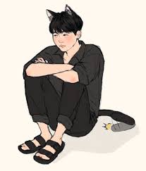 Bangtan Stuff Kpop Fanart Hybrid Cat Bts Fanart