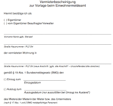 Navigationsleitfaden wohnsitz zieht eine person innerhalb bielefelds um, muss sie sich innerhalb von 2 wochen nach einzug in einer der bürgerberatungen ummelden. Vermieterbescheinigung Dokument Zum Wohnungswechsel Kartonara De