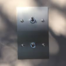 Interrupteur Double Inox Rectangle Interrupteur Double Interrupteur Plaque Inox