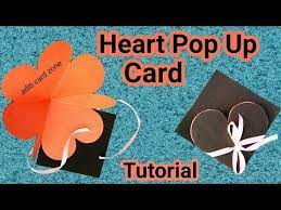 pop up card for valentine s day best card to fill in your scrapbook youtube heart pop up card cards pop up box cards