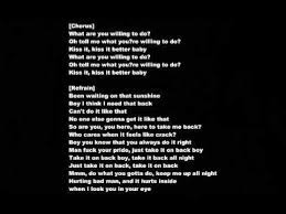 Rihanna Kiss It Better Best Kisses Cool Lyrics Rihanna