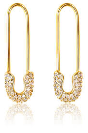Jacob & co and virgil abloh collaborated on office supplies, a jewelry collection featuring the office staple: Safety Pin Earrings For Women Paper Clip Earrings Dangle Earrings For Women Hypoallergenic 14k Gold Earrings Gold Plated Hoop Earrings Safety Pin Jewelry Paperclip Earrings Buy Online In Belize