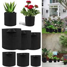 1 inch of water a week is the perfect amount for a tomato plant in normal conditions, moving closer to 2 inches per week in the summer. 1 75 Gallons Growing Bags Aeration Fabric Tomato Plant Pots Vegetable Flower Bag Yard Garden Outdoor Living Items Home Garden