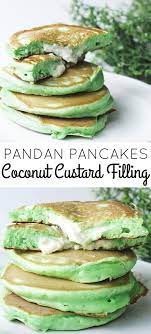 It is also known as pandan chiffon. A Delicious And Fluffy Pandan Pancakes With Coconut Custard Filling Bringing In The Southeast Asian Flavours Pancak Asian Dessert Recipe Asian Desserts Food