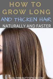 How To Grow Long And Thicken Hair Naturally And Faster Hair Thickening Natural Hair Styles Thicken Hair Naturally