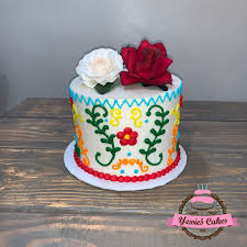 Diy mexican party backdrops for fiesta photos. Yessie S Cakes Mexican Fiesta Buttercream Birthday Cake Facebook