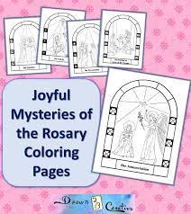 You can use our amazing online tool to color and edit the following rosary beads coloring pages. Free Printable Mysteries Of The Rosary Coloring Pages Drawn2bcreative