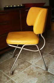 Retro Yellow Vinyl Kitchen Desk Chair By Brody Mid Century Modern 139 00 Modern Kitchen Chair Mid Century Modern Kitchen Chair Mid Century Kitchen Chair