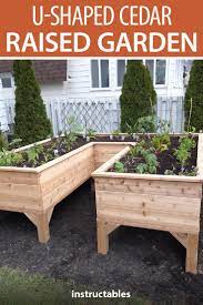Save Your Back U Shaped Cedar Raised Garden Cedar Raised Garden Beds Raised Garden Bed Plans Cedar Raised Garden