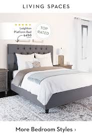 Grey Upholstered Bed Frame With Tufting Detail Interior Design Bedroom Small Home Decor Bedroom Interior Design Bedroom Teenage