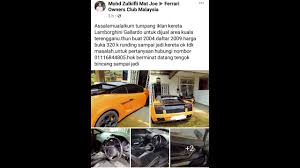 Untuk harga, diperkirakan sekitar rp 3,2 miliar. Flood Damaged Lamborghini Gallardo Monsoon Malaysia Youtube