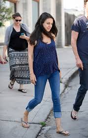 Mila Kunis Gives First Glimpse Of Her Baby Bump Hello