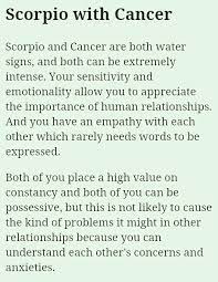 A scorpio woman easily attracts a cancer man with her dazzling personality and charming persona. Being Possessive With Whom You Love Is Valued And Appreciated In A Real Relationship As Scorpio And Cancer Scorpio And Cancer Relationship Cancer Zodiac Facts
