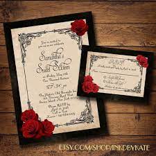 Red And Black Wedding Invitations Red Wedding Invitations Black Wedding Invitations Wedding Invitation Templates