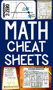Math Cheat Sheets Math Cheat Sheet Learning Math Free Math Help