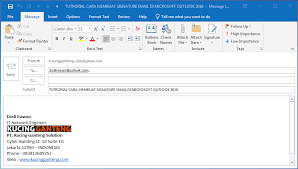 Check spelling or type a new query. Cara Membuat Signature Email Di Microsoft Outlook 2016 Kucing Ganteng Blog Tutorial Komputer Terlengkap