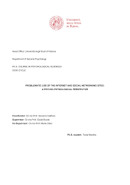 Head Office: Università degli Studi di Padova Department of General  Psychology Ph.D. COURSE IN PSYCHOLOGICAL SCIENCES XXXII CYC