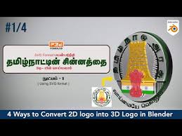 Download 2d To 3d Logo Conversion In Blender Using Svg Format Method 1 4 Blender 2 93 Lts Tamil Files For Cricut Silhouette Plus Resource For Print On Demand