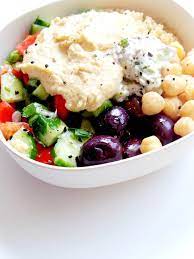 5 Minute Mediterranean Bowl Vegan Meal Prep Recipe Recipe Healthy Lunch Meal Prep Lunch Recipes Healthy Vegan Meal Prep