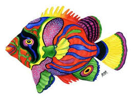 Bite My Shiny Metal Aff Great Design Give Them The Outline And Go For It Fish Art Fish Painting Tropical Fish