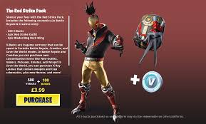 Enjoy a vbuck unique and secure experience without problems or banning your account. The Fortnite Red Strike Starter Pack Is Now Available Price Cosmetics Fortnite Insider