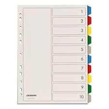 Maybe you would like to learn more about one of these? J Burrows A4 10 Tab Dividers Plastic Officeworks