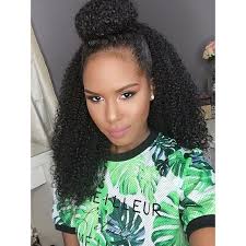 Curly Half Up Half Down Bun Natural Hair Styles Hair Styles Crochet Braids Hairstyles