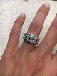 Stunning Bridal Set Exceptional Value Fashion Rings Three Stone Engagement Rings Gothic Jewelry Rings