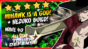 New 5 Star Mihawk Is A God Nezuko Build Got To Wave 40 All Star Tower Defense Roblox Youtube Roblox is working really hard to deliver the best experiences to all users. new 5 star mihawk is a god nezuko build got to wave 40 all star tower defense roblox