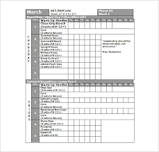 Fitness Program Chart Jasonkellyphoto Co