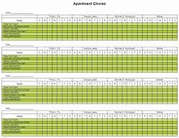 Roommate Chore Chart Template Unique Roommate Chore Chart