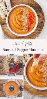 Roasted Red Pepper Hummus Recipe Vegan Aline Made Hummus Roasted Red Pepper Hummus Roasted Red Pepper Hummus Recipe
