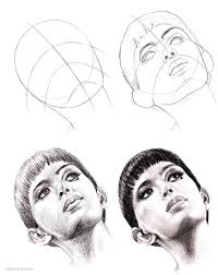 How To Draw A Face 25 Step By Step Drawings And Video Tutorials Drawings Face Drawing Portrait Drawing