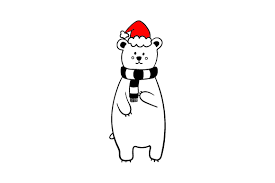 Young hero boy on christmas eve embarks on a magical adventure to the north pole on the polar express. Christmas Polar Bear Svg Cut File By Creative Fabrica Crafts Creative Fabrica