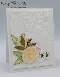 Maybe you would like to learn more about one of these? Stampin Up Artistically Inked Hello Card Stamp With Amy K