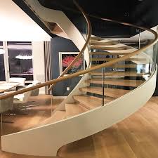 Layout, stringer assembly, tread and riser assembly, and finish work. Modern Design High Quality Interior Curved Stairs Buy Curved Stair Glass Wood Tread Staircase Interior Curved Stairs Product On Alibaba Com