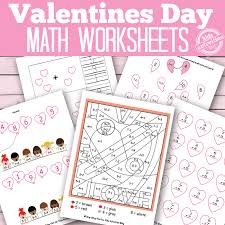 Valentine's day is upon us and we are ready for it! Valentines Day Math Worksheets Free Kids Printables