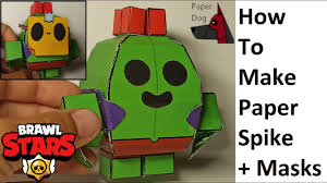 Contact brawl stars spike on messenger. Making Paper Spike Masks Paper Toy Easy Craft Papercraft Brawl Stars Youtube