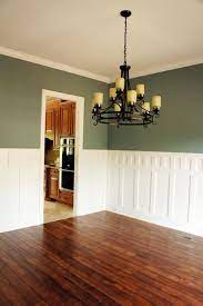 Wainscoting can transform a boring space into a work of art. Love The Walls Classic Dining Room Green Dining Room Dining Room Wainscoting