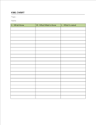 Kwl Chart Portrait Templates At Allbusinesstemplates Com