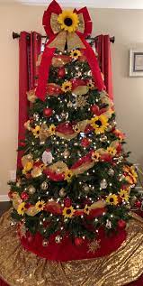 Sunflower Christmas Tree Christmas Tree Roses Christmas Tree Decorations Diy Blue Christmas Tree Decorations