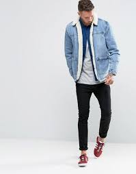 Talla 48, entre m y xl. 12 Ideas De Cazadora Vaquera Borrego Estilos De Moda Masculina Moda Casual Hombre Estilo De Ropa Hombre