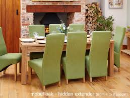 No options have been selected. Baumhaus Mobel Hidden Extending Oak Dining Table Seats 4 8 Bargain Oak