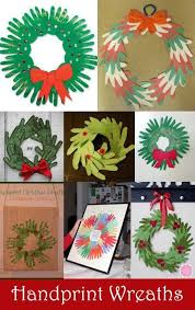Handprint Wreath Crafts For Kids Christmas Crafts Xmas Crafts Christmas Crafts For Kids