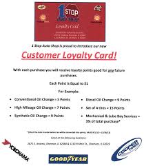 Register your card to help raise money for glenville school, while you receive the same great stop & shop discounts! Customer Loyalty Card In Sherman Il Chatham Il 1 Stop Auto Shop