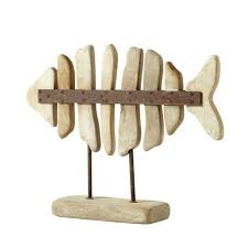Deco Poisson Lanester Maisons Du Monde Progetti Con Tronchi Trasportati A Riva Idee Legno Arte Pesce